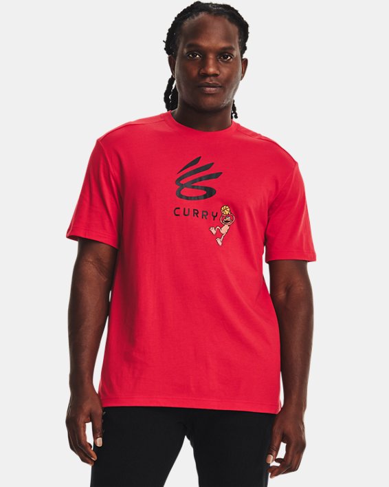 Men's Curry x Elmo T-Shirt in Red image number 0